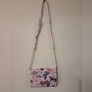 Betsey Johnson Pink Butterfly Crossbody Bag